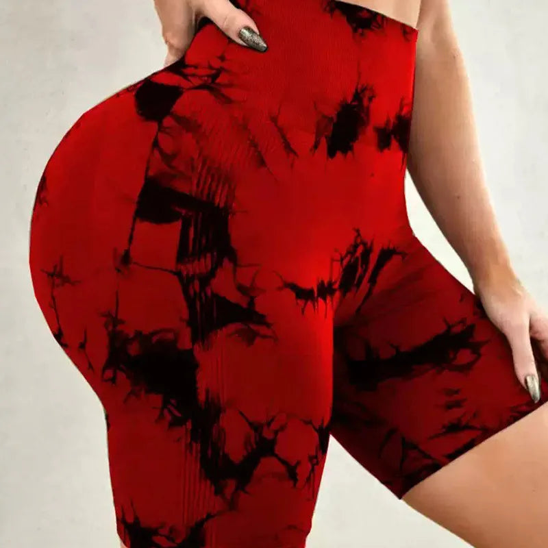 Women’s Tie-Dye Seamless Yoga Shorts