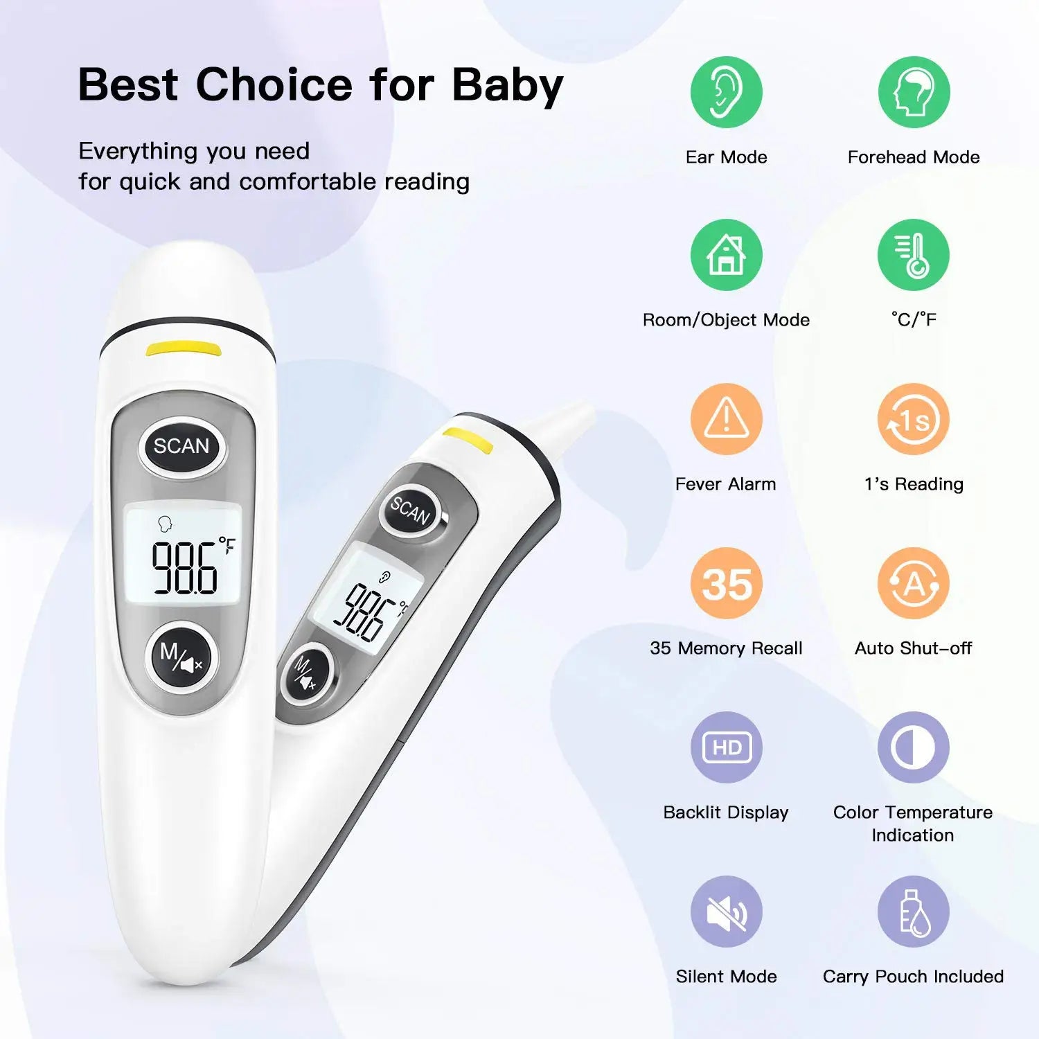 Kingclinic Digital Ear & Forehead Thermometer