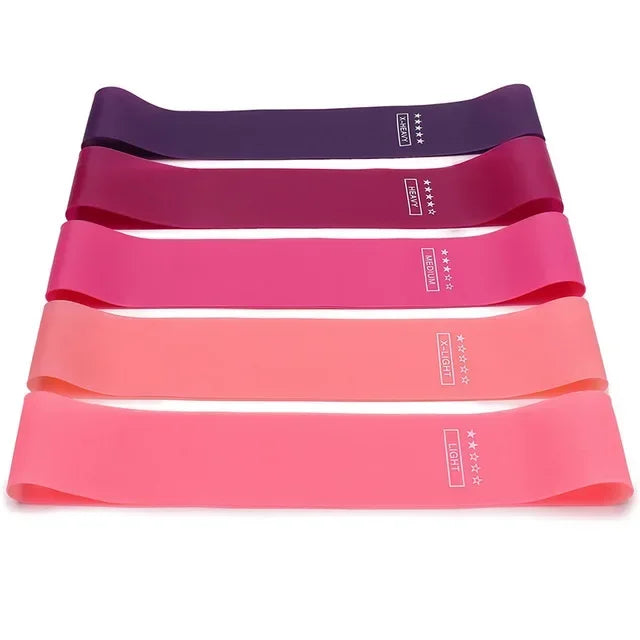 Portable Resistance Bands – Elastic Fitness Bands for Yoga, Pilates, CrossFit, and Strength Training