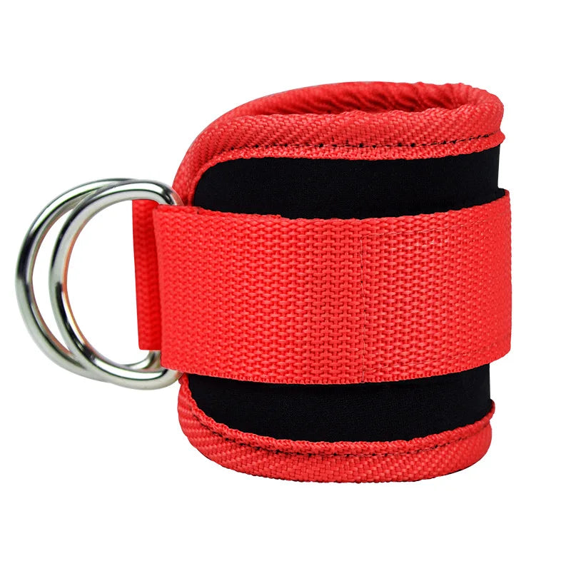 Adjustable Gym Ankle Straps with Double D-Ring