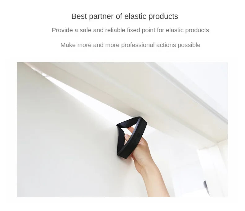 Elastic Resistance Bands Door Anchor – Fitness Tube Holder for Home Workout Training