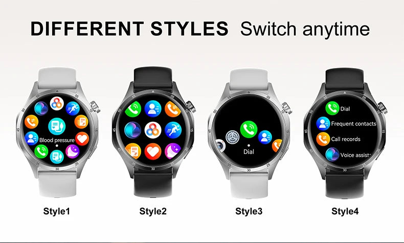 2025 Men’s AMOLED Bluetooth Smartwatch