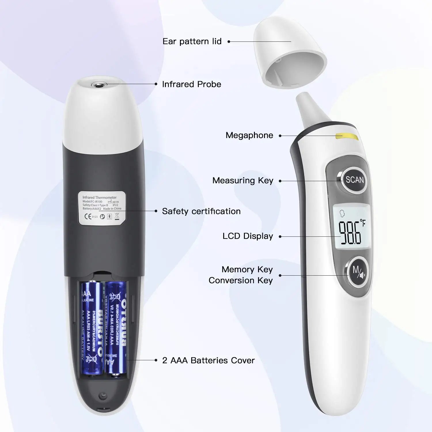 Kingclinic Digital Ear & Forehead Thermometer