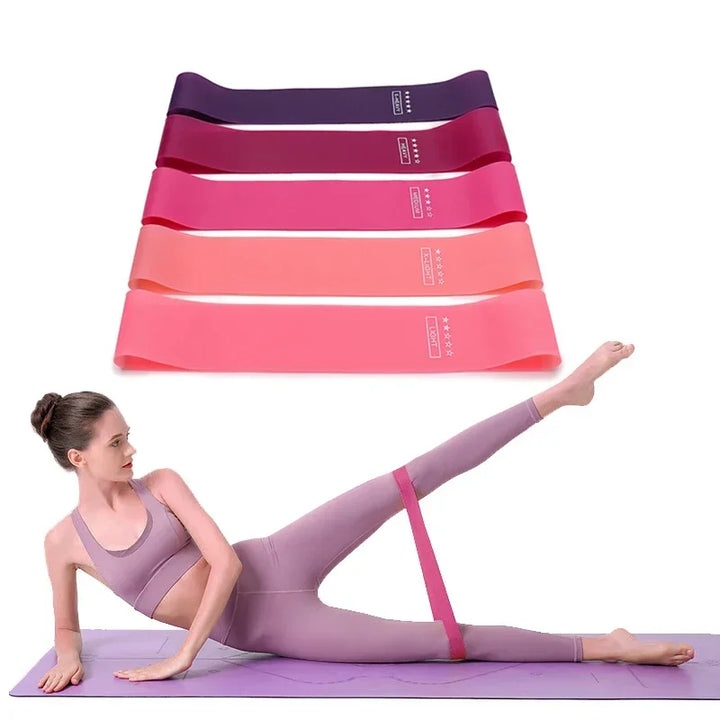 Portable Resistance Bands – Elastic Fitness Bands for Yoga, Pilates, CrossFit, and Strength Training