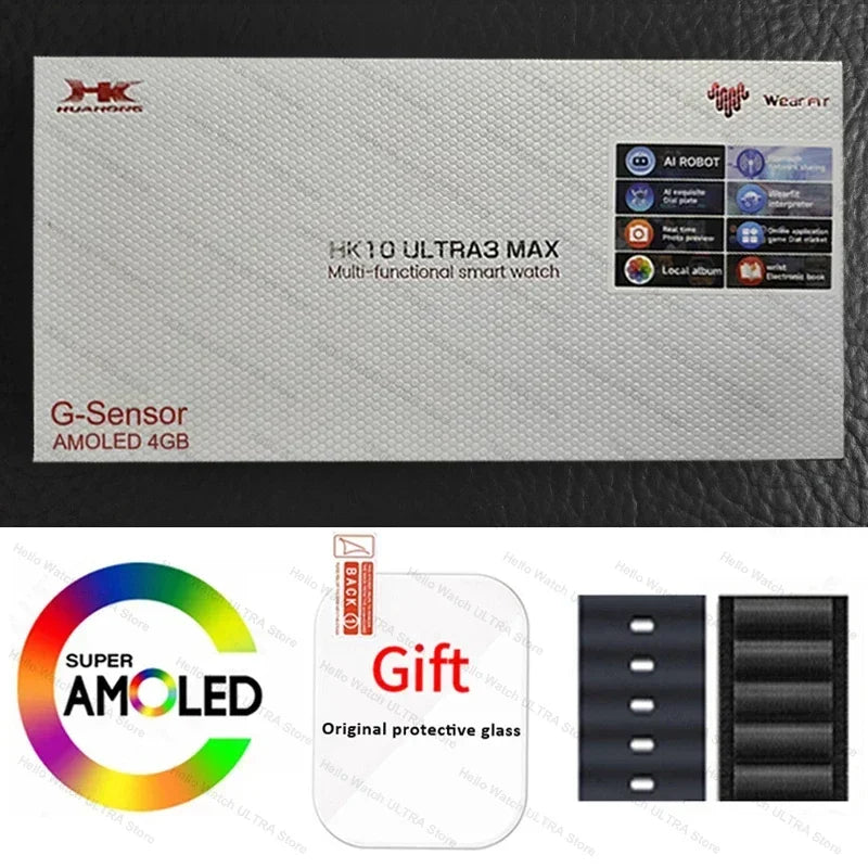 HK10 Ultra 3 Max Smartwatch 2025 – 49mm AMOLED