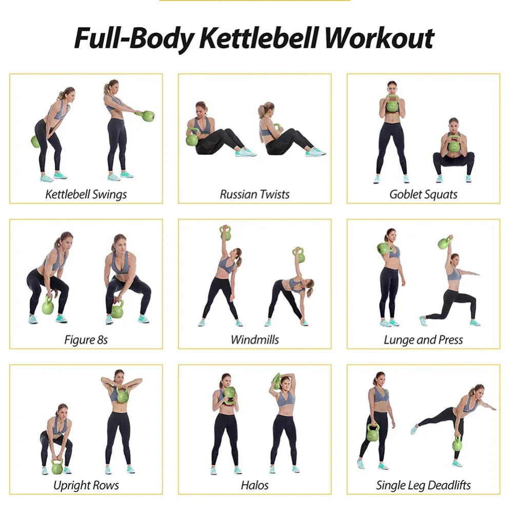 5lbs Vinyl Coated Kettlebell for Women