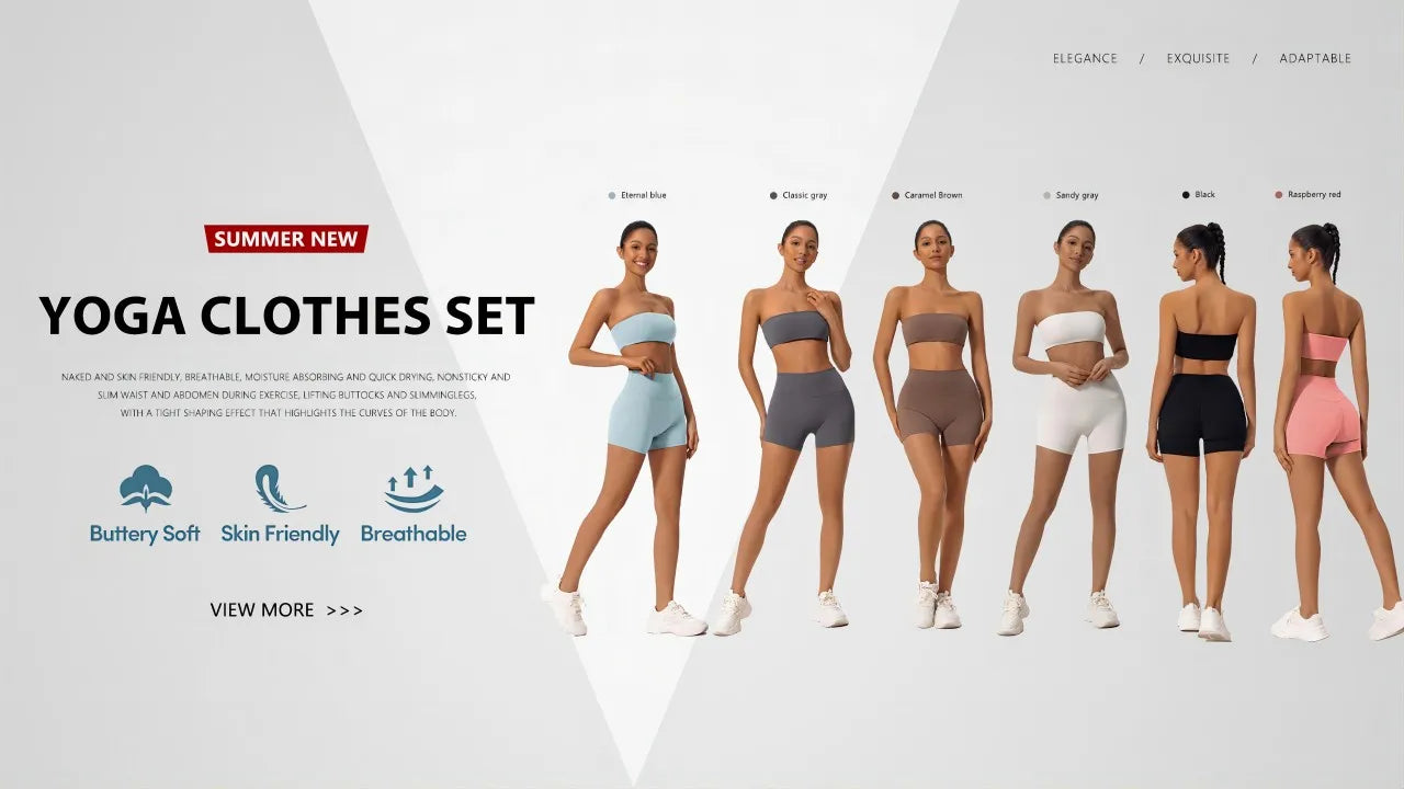 Women’s 2-Piece Strapless Fitness Set