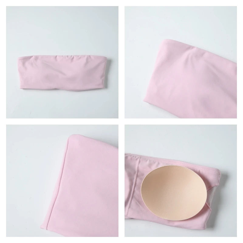 Women’s 2-Piece Strapless Fitness Set