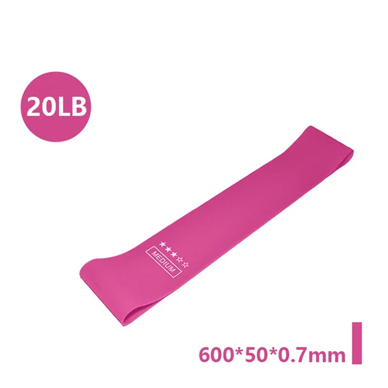 Portable Resistance Bands – Elastic Fitness Bands for Yoga, Pilates, CrossFit, and Strength Training