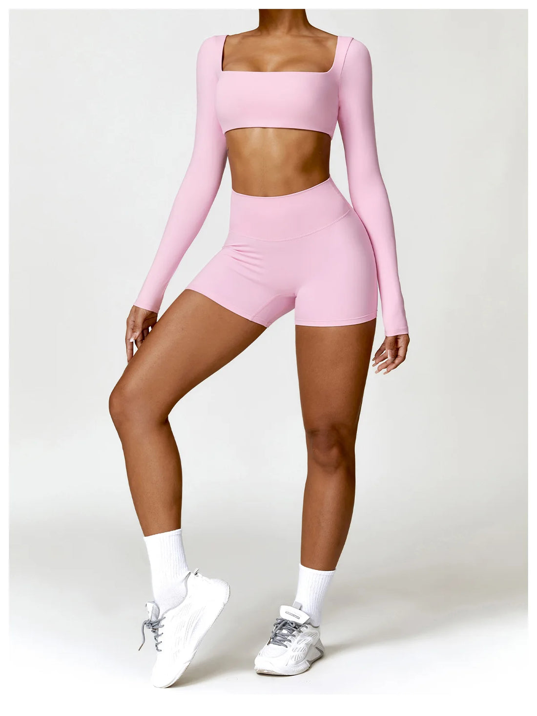 Women’s Quick-Dry Long Sleeve Sports Crop Top