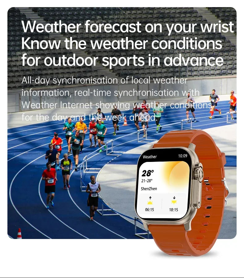 T900 Ultra 2 Smartwatch 49mm – Bluetooth Call, Music, NFC, Wireless Charging, Compatible with Android & iOS