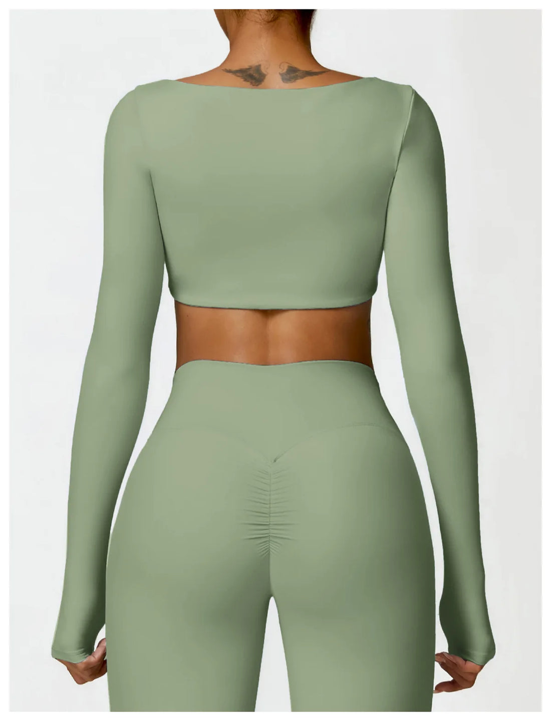 Women’s Quick-Dry Long Sleeve Sports Crop Top