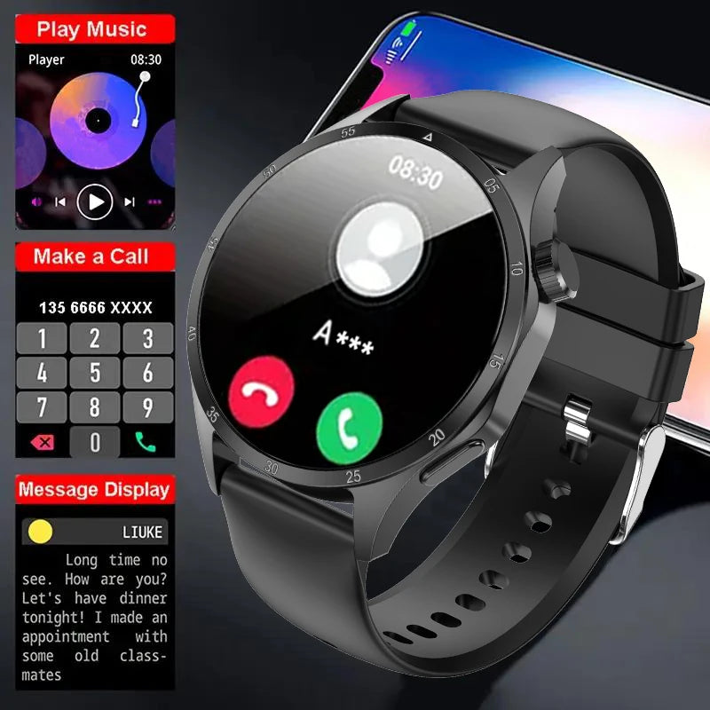 2025 Men’s AMOLED Bluetooth Smartwatch