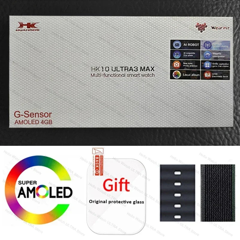 HK10 Ultra 3 Max Smartwatch 2025 – 49mm AMOLED
