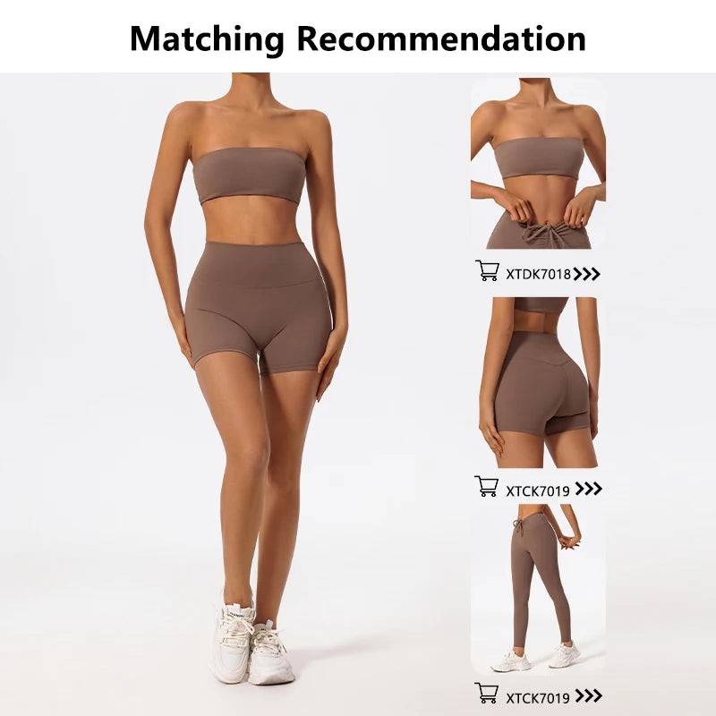 Women’s 2-Piece Strapless Fitness Set