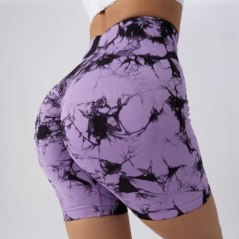 Women’s Tie-Dye Seamless Yoga Shorts