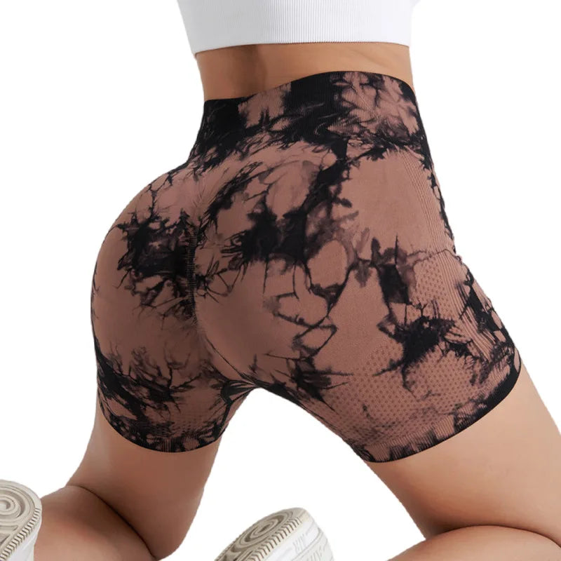 Women’s Tie-Dye Seamless Yoga Shorts