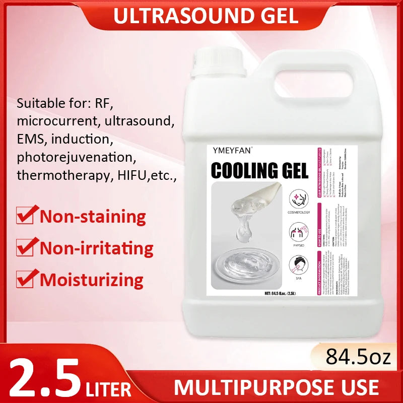 2.5L Gel Conductor Radiofrecuency Cavitacion Clear Contact Gel for Ultrasound Beauty Face and Body Skin Care