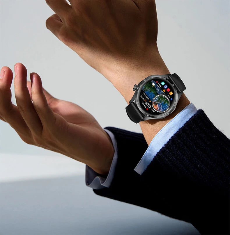 2025 Men’s AMOLED Bluetooth Smartwatch