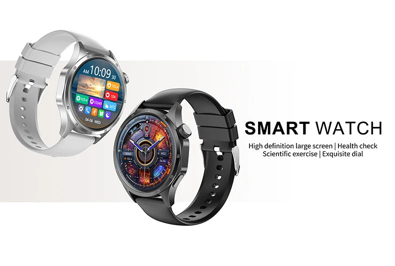 2025 Men’s AMOLED Bluetooth Smartwatch