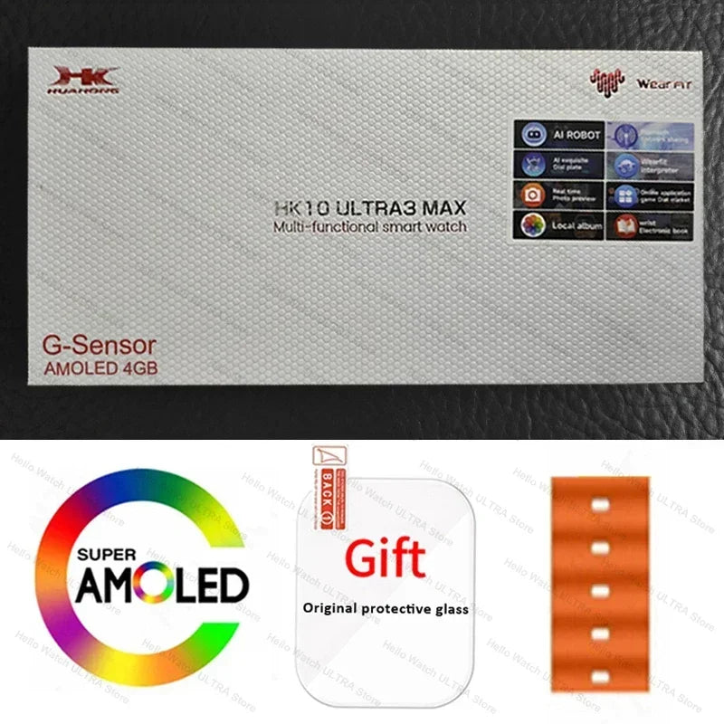 HK10 Ultra 3 Max Smartwatch 2025 – 49mm AMOLED