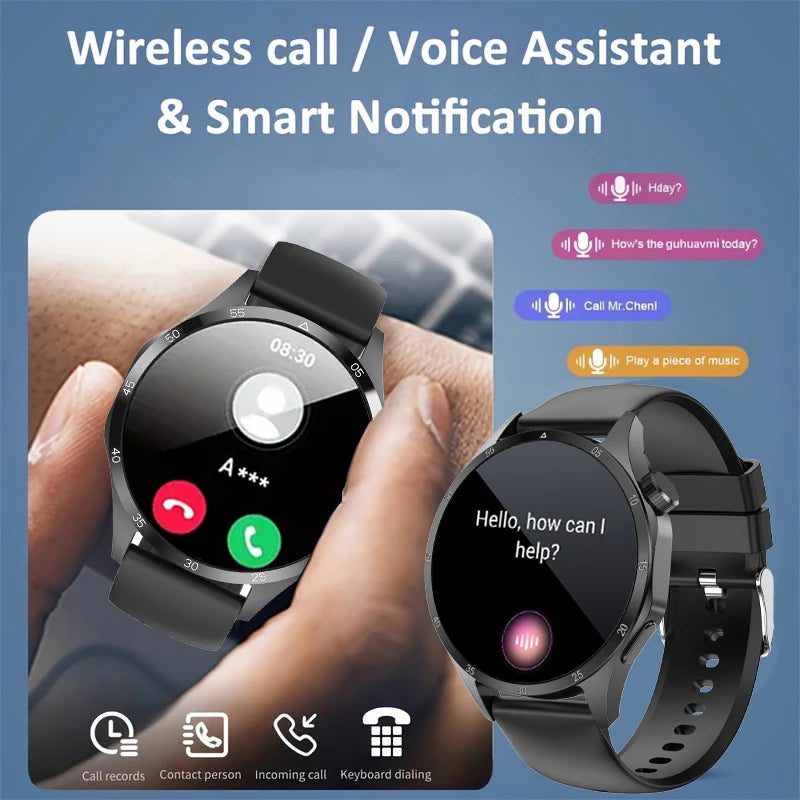 2025 Men’s AMOLED Bluetooth Smartwatch