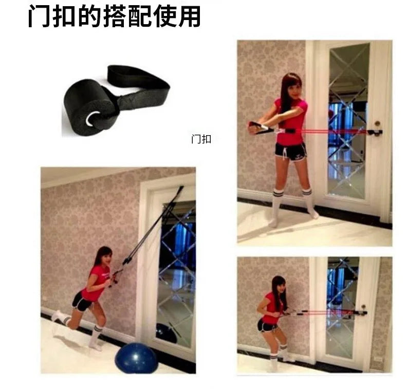 Elastic Resistance Bands Door Anchor – Fitness Tube Holder for Home Workout Training