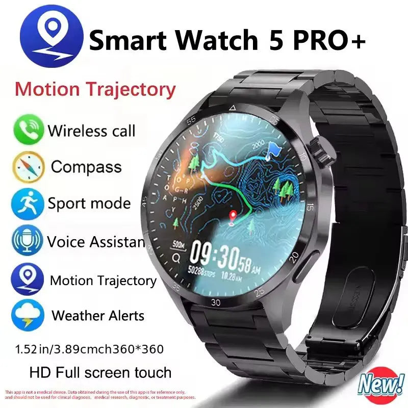 2025 Men’s AMOLED Bluetooth Smartwatch
