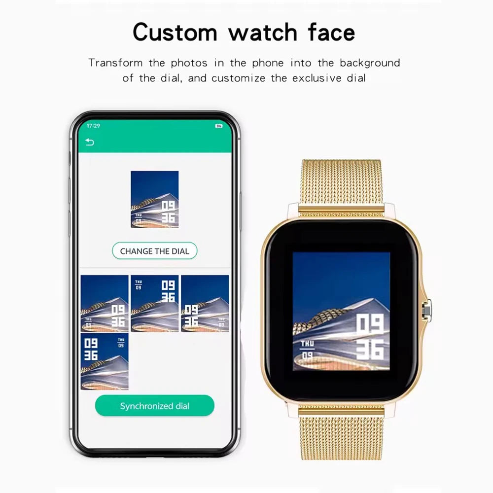 1.44” Bluetooth Smartwatch for Android & iOS