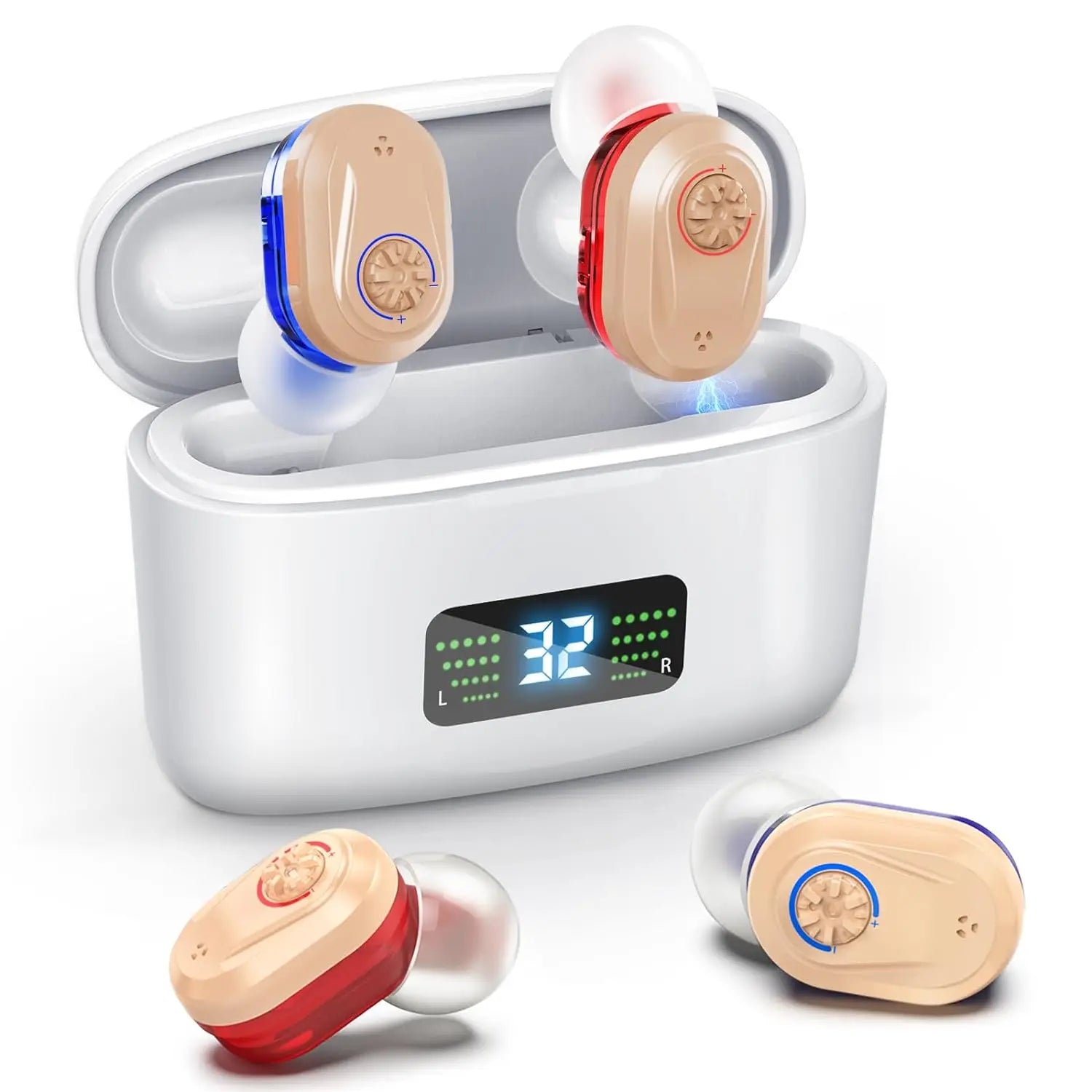 Wireless Mini Hearing Aid with Charging Case