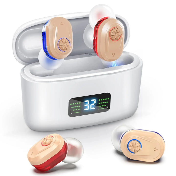 Wireless Mini Hearing Aid with Charging Case