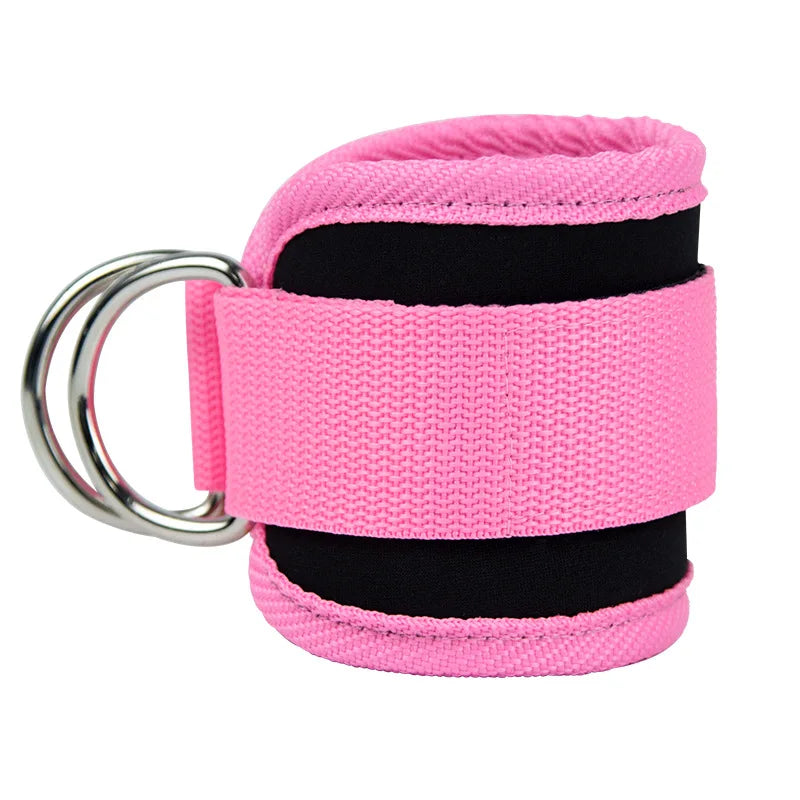 Adjustable Gym Ankle Straps with Double D-Ring