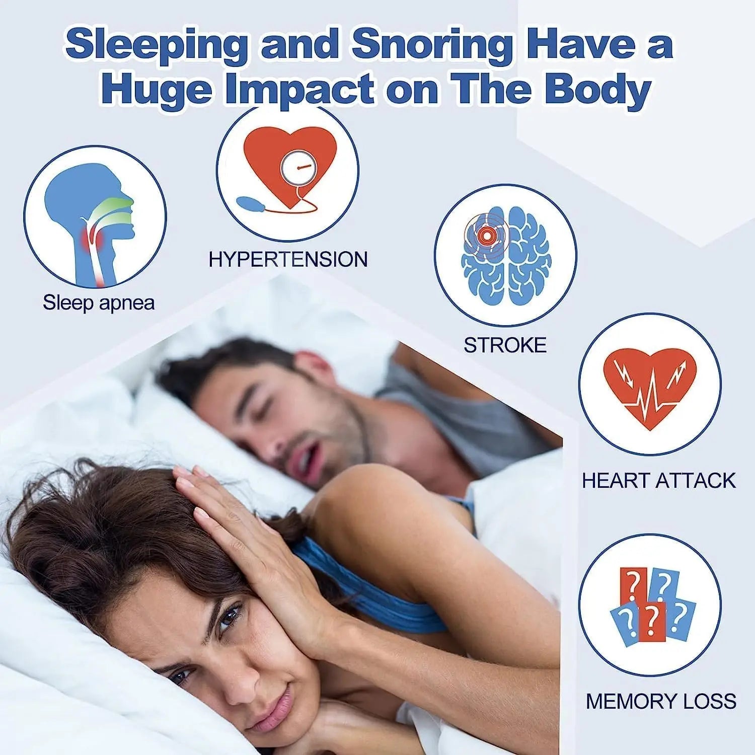 Anti Snoring Mouth Tape & Nasal Strips Set