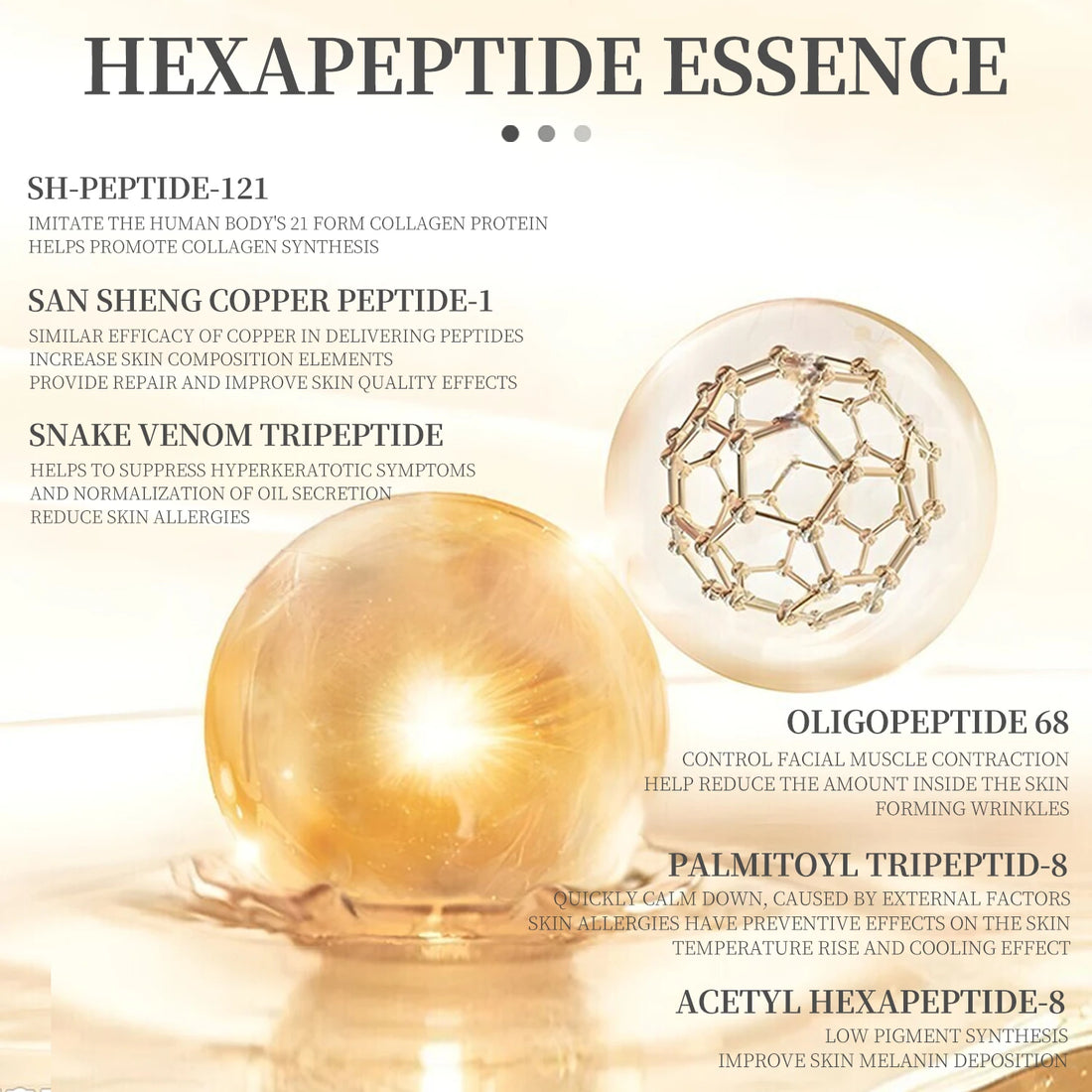 6 Peptide Collagen Essence Skin Care Set
