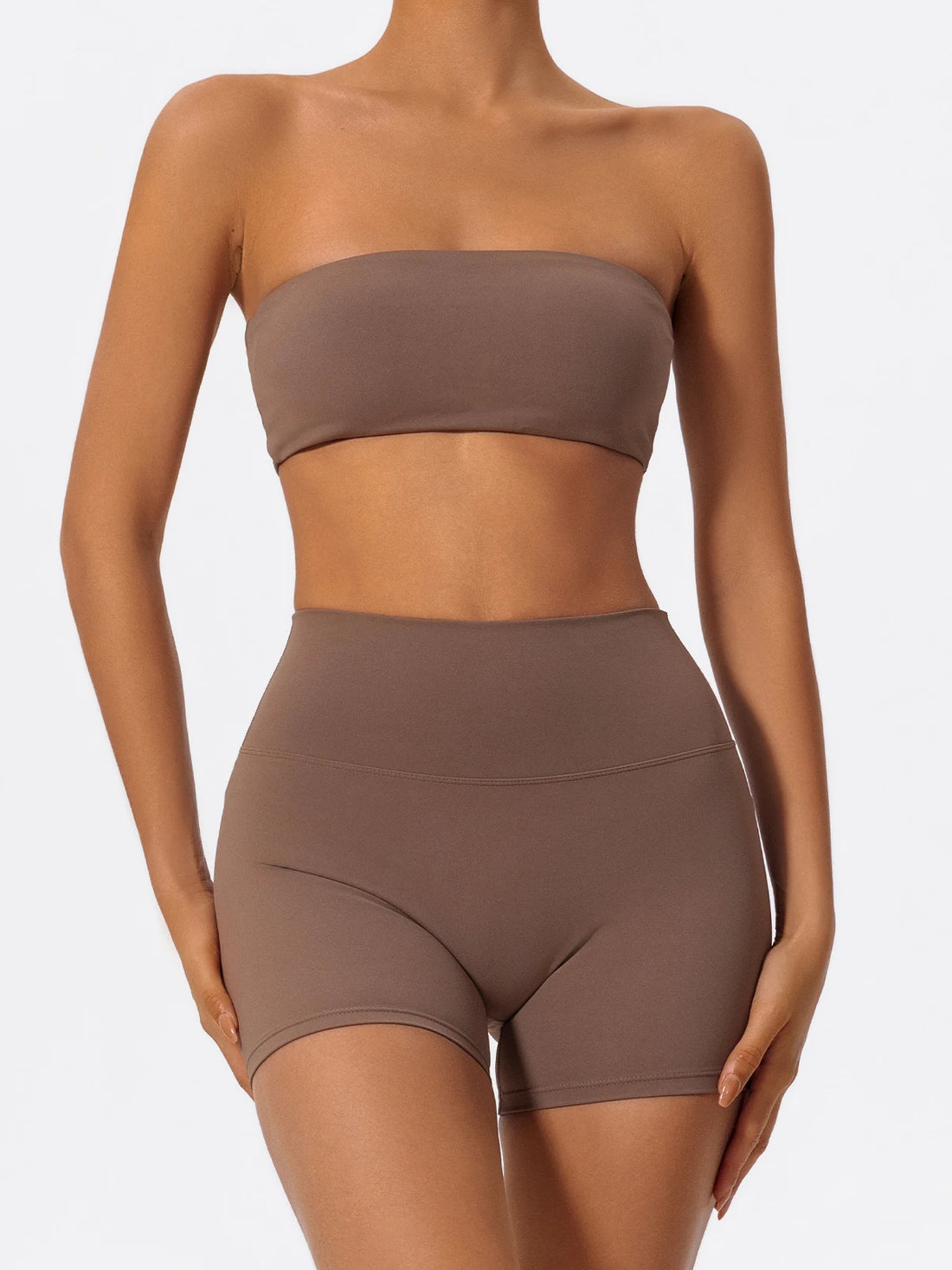 Women’s 2-Piece Strapless Fitness Set