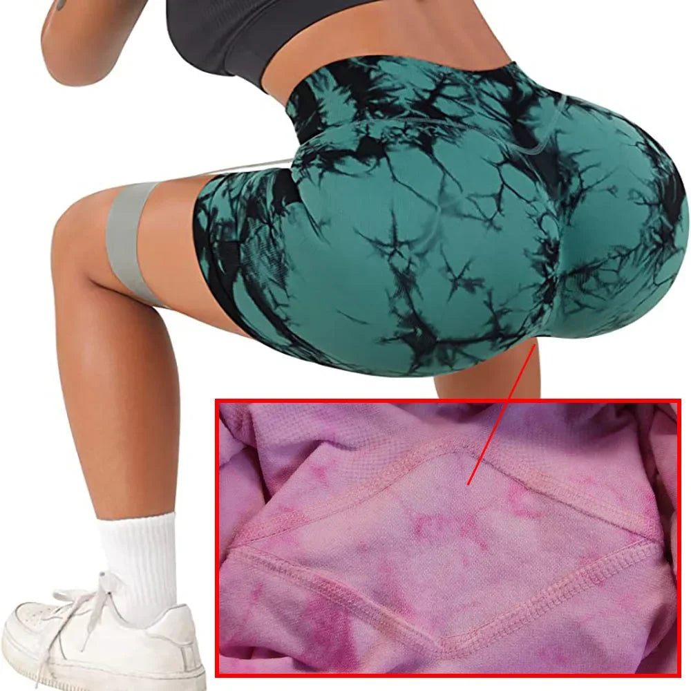Women’s Tie-Dye Seamless Yoga Shorts