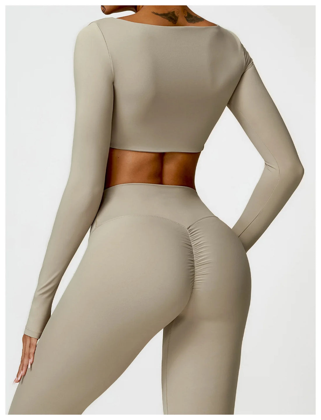 Women’s Quick-Dry Long Sleeve Sports Crop Top