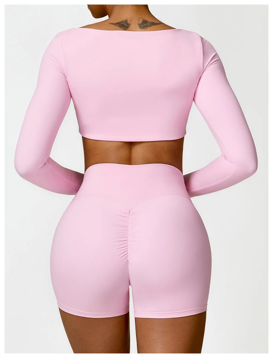Women’s Quick-Dry Long Sleeve Sports Crop Top