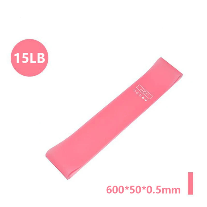 Portable Resistance Bands – Elastic Fitness Bands for Yoga, Pilates, CrossFit, and Strength Training