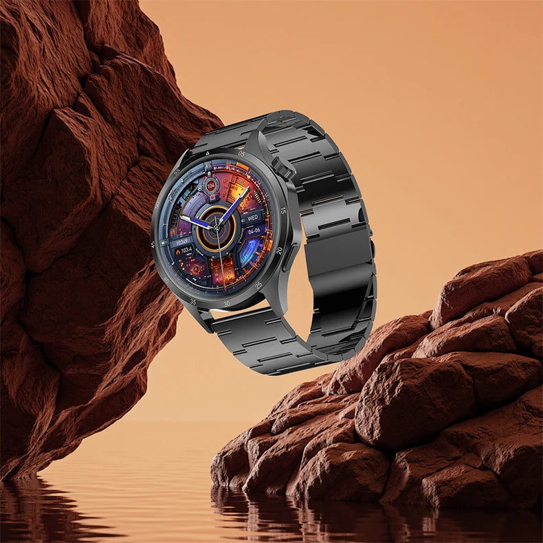 2025 Men’s AMOLED Bluetooth Smartwatch