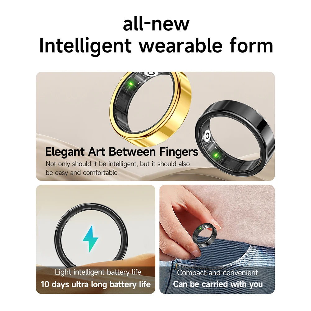 SR09 Smart Ring Health & Fitness Tracker