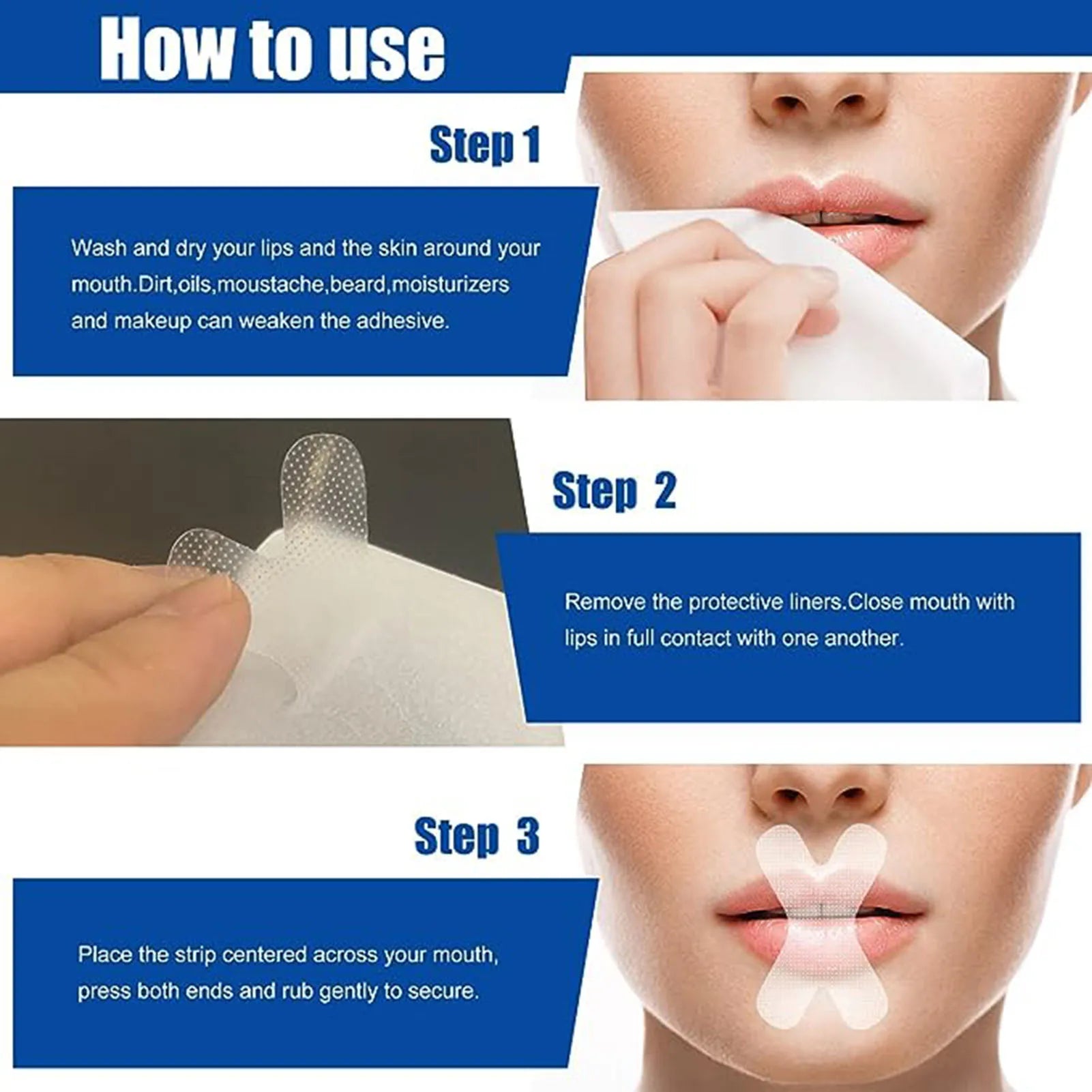Anti Snoring Mouth Tape & Nasal Strips Set