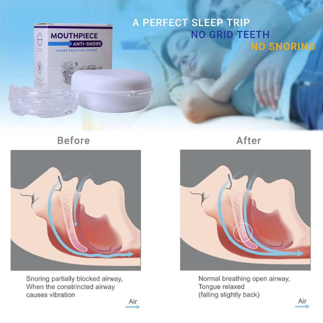 Silicone Anti-Snore Mouth Guard