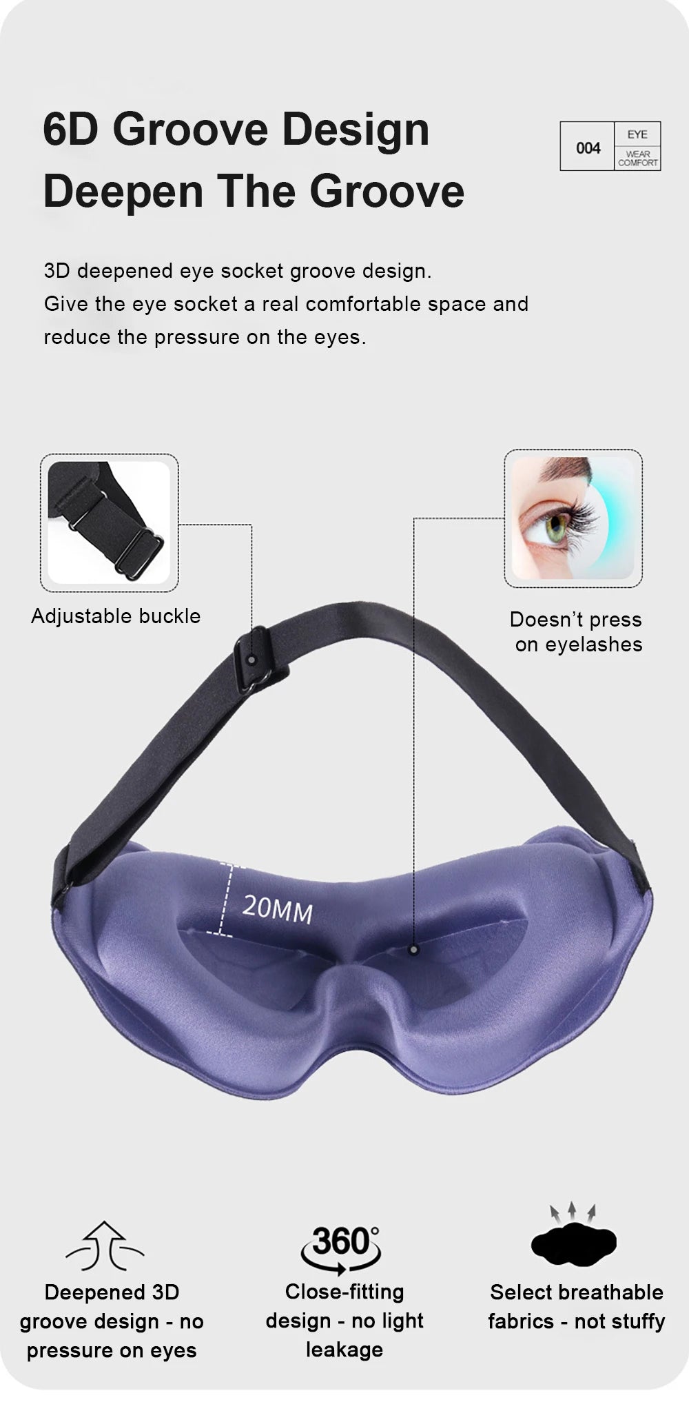 3D Travel Sleep Mask Eye Patch