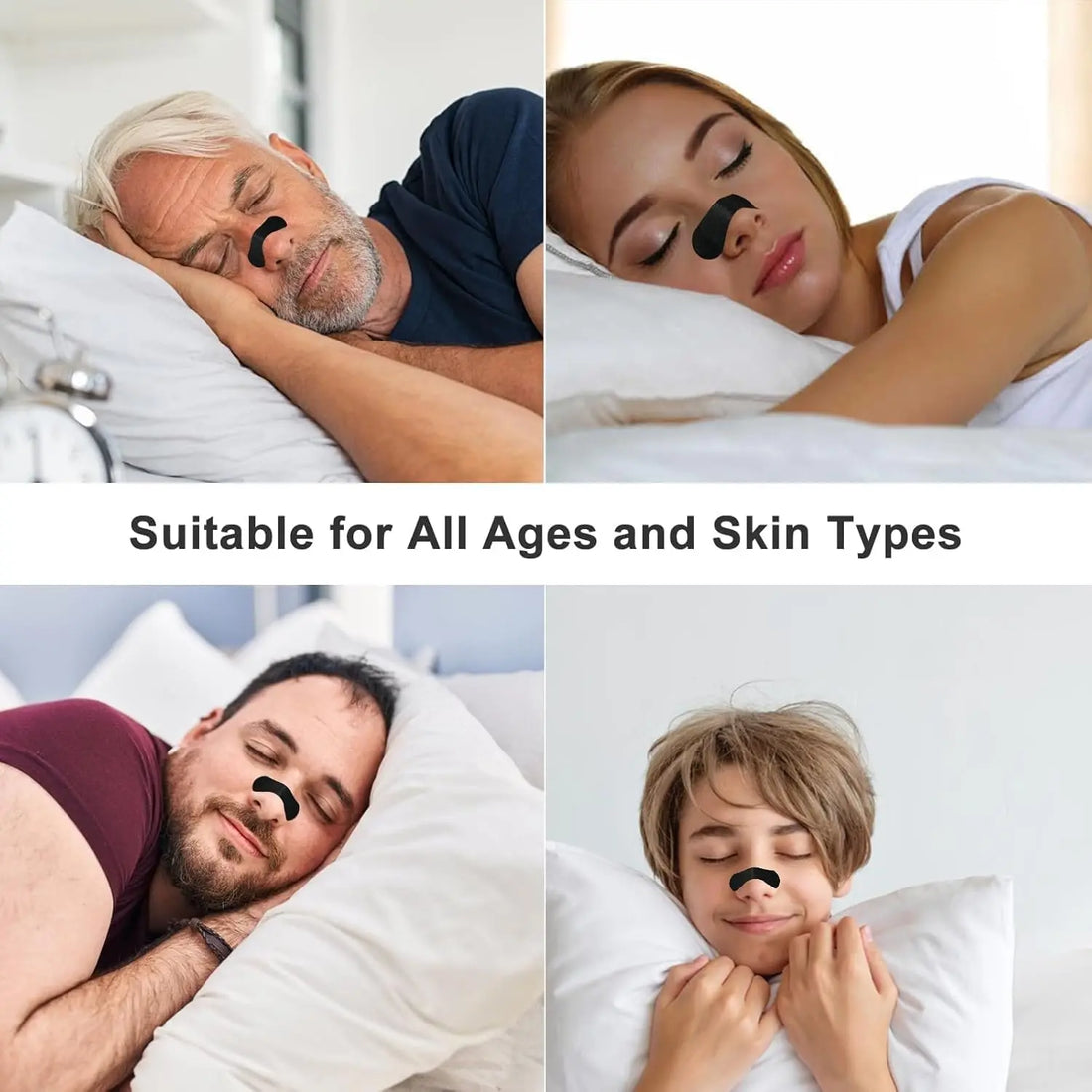 Anti Snoring Nose Strips – Breathable Nasal Patch for Better Sleep & Breathing Correction