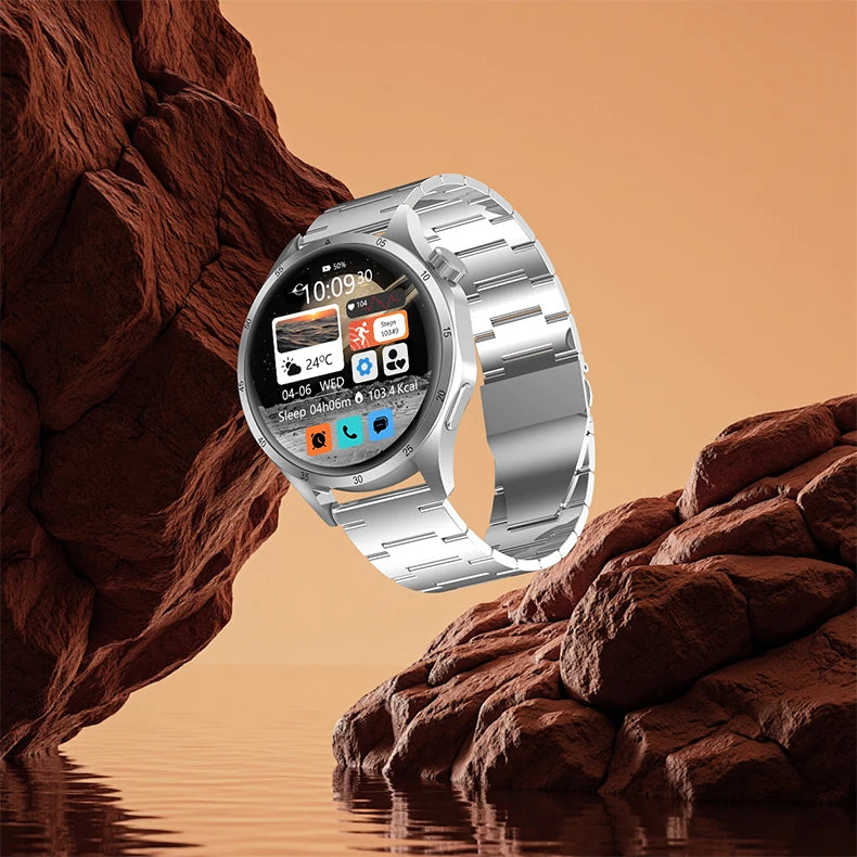 2025 Men’s AMOLED Bluetooth Smartwatch