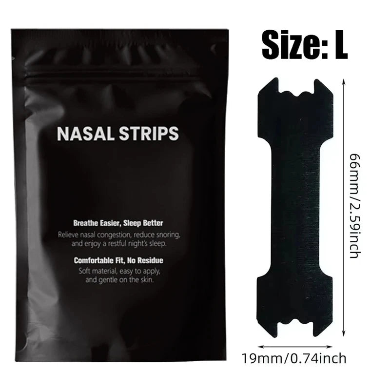 Black Nasal Strips for Better Breathing and Anti-Snoring