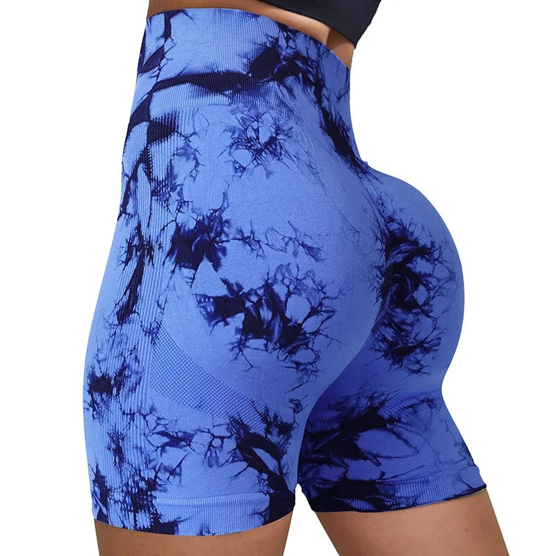 Women’s Tie-Dye Seamless Yoga Shorts
