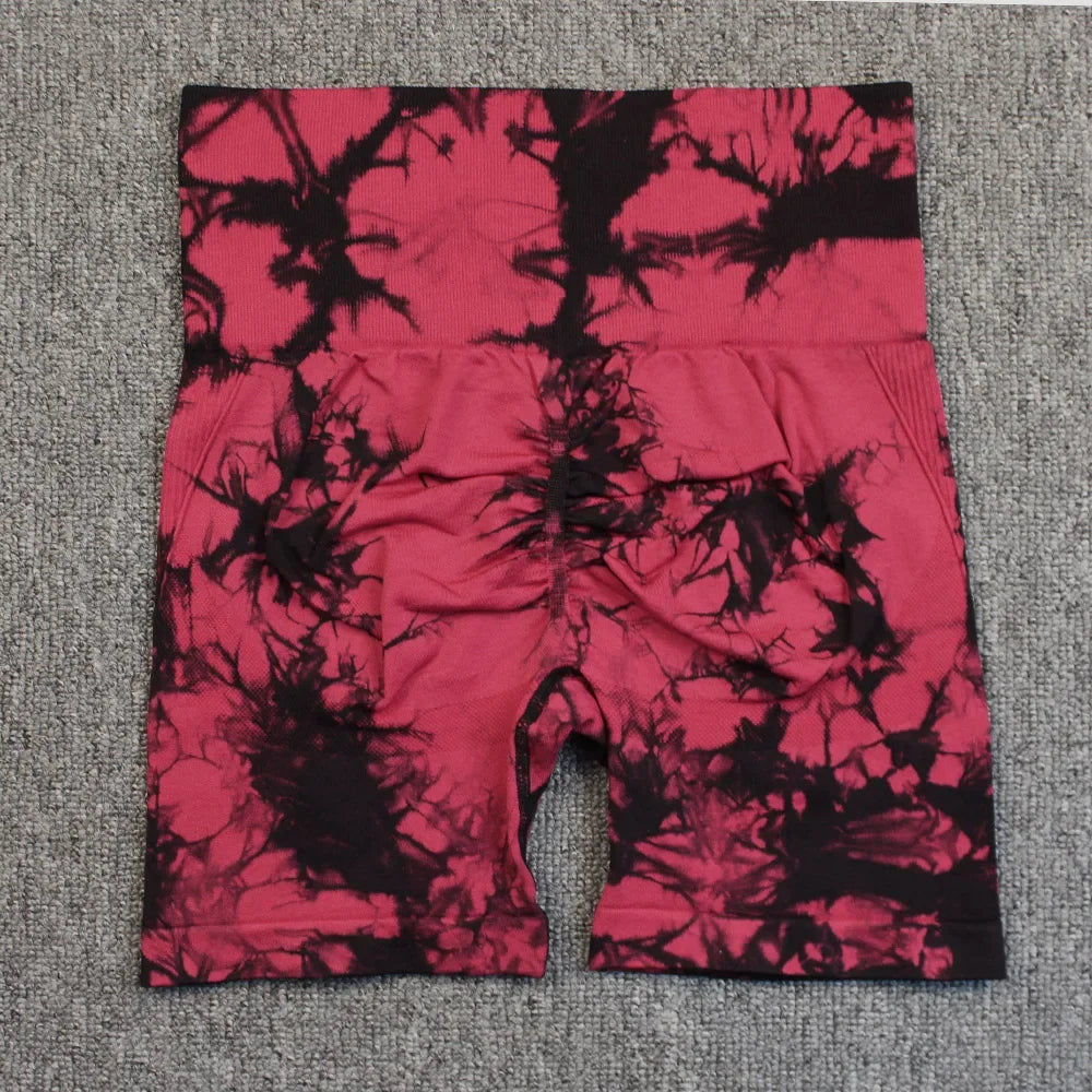 Women’s Tie-Dye Seamless Yoga Shorts