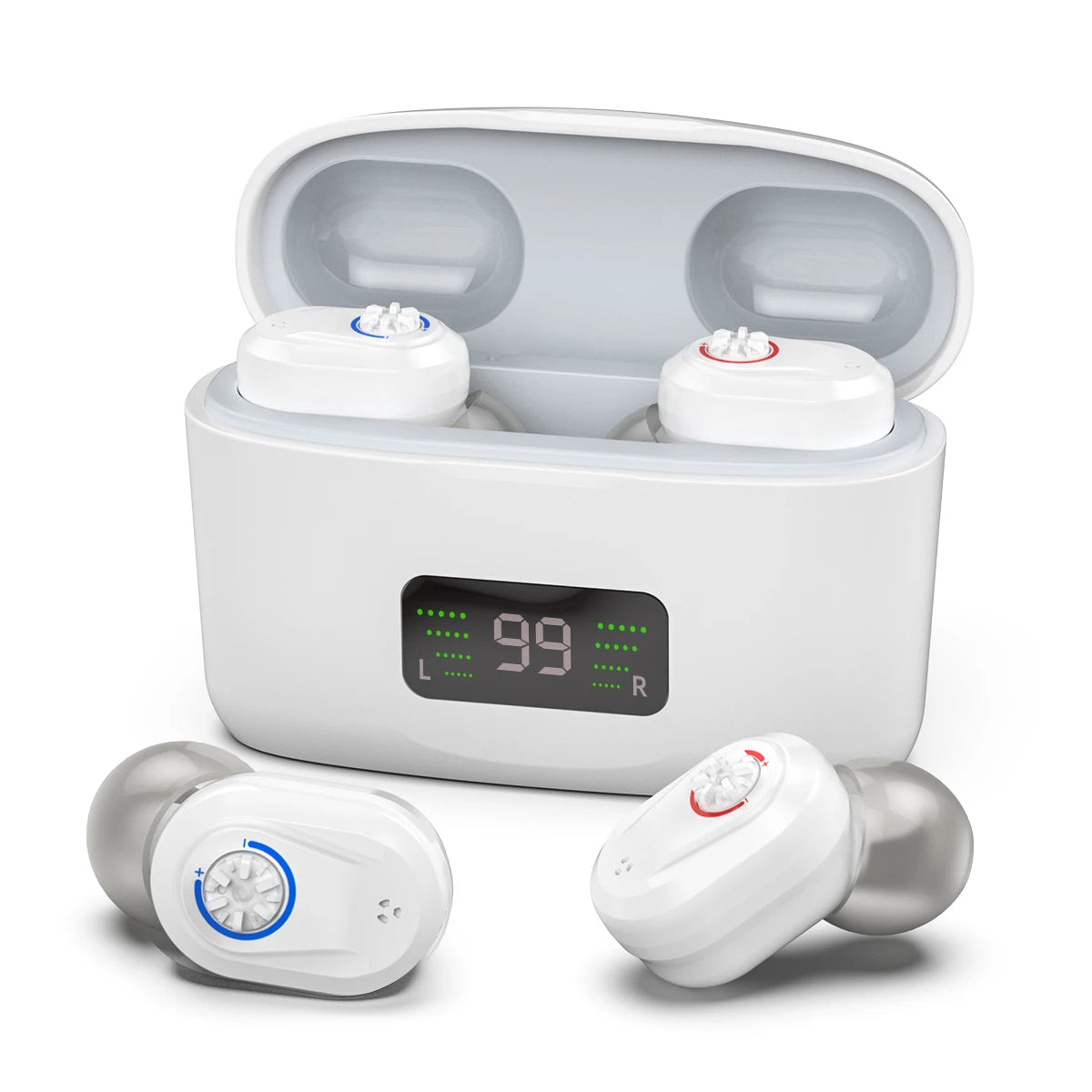 Wireless Mini Hearing Aid with Charging Case